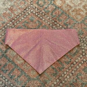 White Fox pink sparkle bandana top